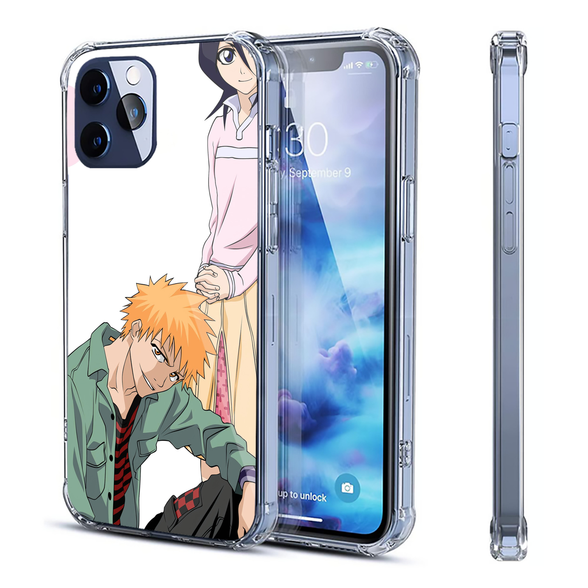 （画像用） ブリーチ BLEACH 【iPhone 12シリーズ対応】透明スマホケース（クリアソフトケース）